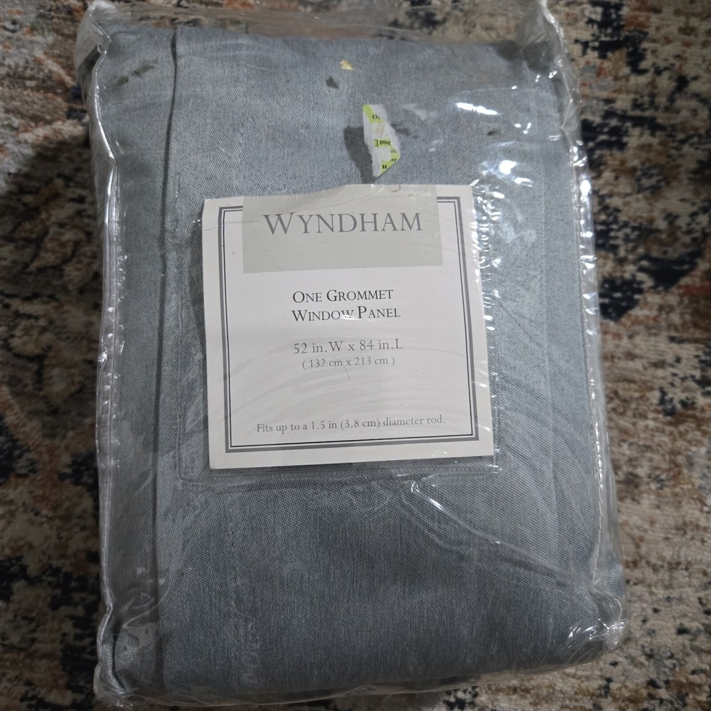 Wyndham‎ Light Filtering Grommet Window Curtain Panel in Grey 52" x 84"